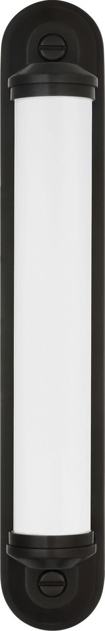 Belgrave 18" Linear Bath Light | Bronze | White Glass