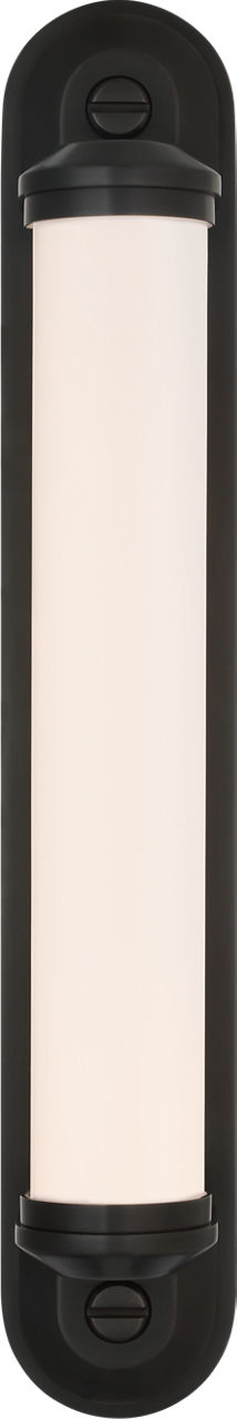 Belgrave 18" Linear Bath Light | Bronze | White Glass