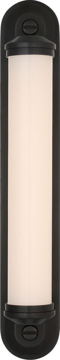 Belgrave 18" Linear Bath Light | Bronze | White Glass