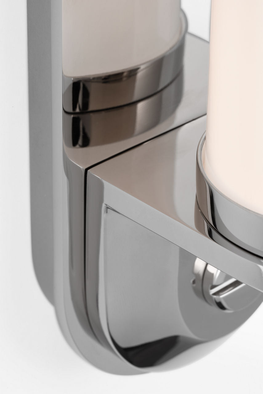 Belgrave 18" Linear Bath Light | Polished Nickel | White Glass