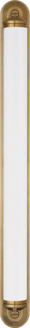 Belgrave 32" Linear Bath Light | Natural Brass | White Glass