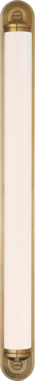 Belgrave 32" Linear Bath Light | Natural Brass | White Glass