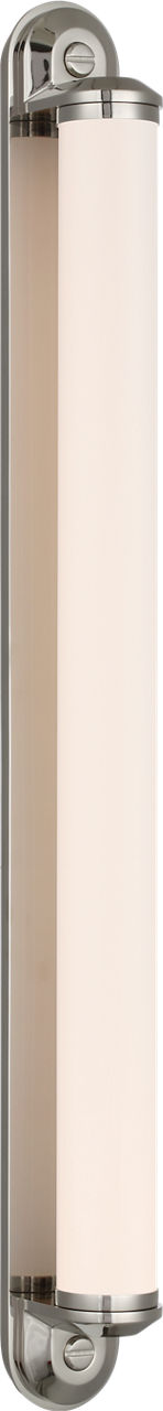 Belgrave 32" Linear Bath Light | Polished Nickel | White Glass