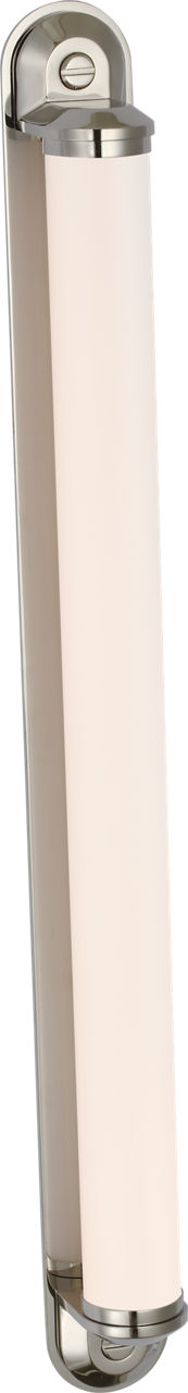 Belgrave 32" Linear Bath Light | Polished Nickel | White Glass