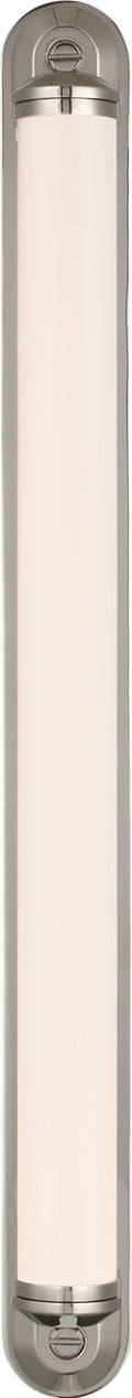 Belgrave 32" Linear Bath Light | Polished Nickel | White Glass