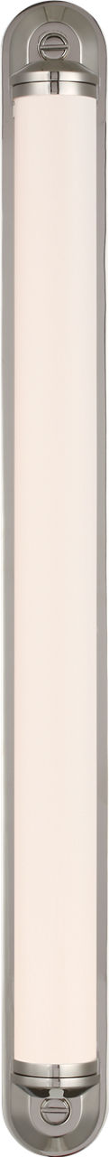 Belgrave 32" Linear Bath Light | Polished Nickel | White Glass