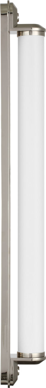 Belgrave 32" Linear Bath Light | Polished Nickel | White Glass
