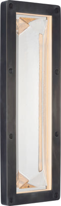 Rolland 16" Sconce | Bronze and Clear Glass