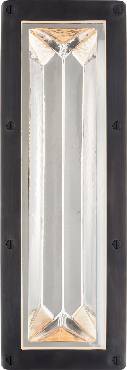 Rolland 16" Sconce | Bronze and Clear Glass