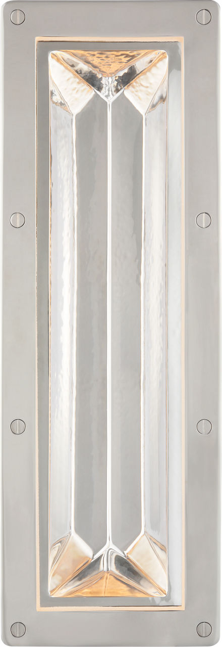 Rolland 16" Sconce | Polished Nickel and Clear Glass