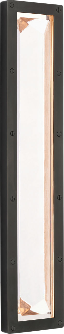 Rolland 27" Sconce | Bronze and Crystal
