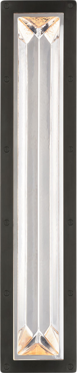 Rolland 27" Sconce | Bronze and Crystal