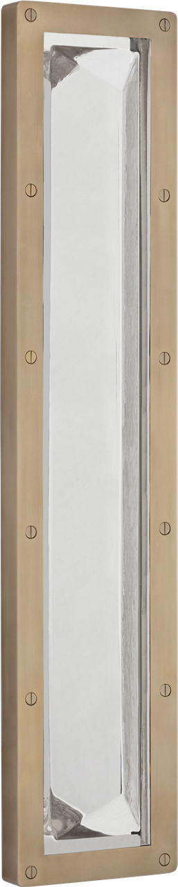 Rolland 27" Sconce | Natural Brass and Crystal