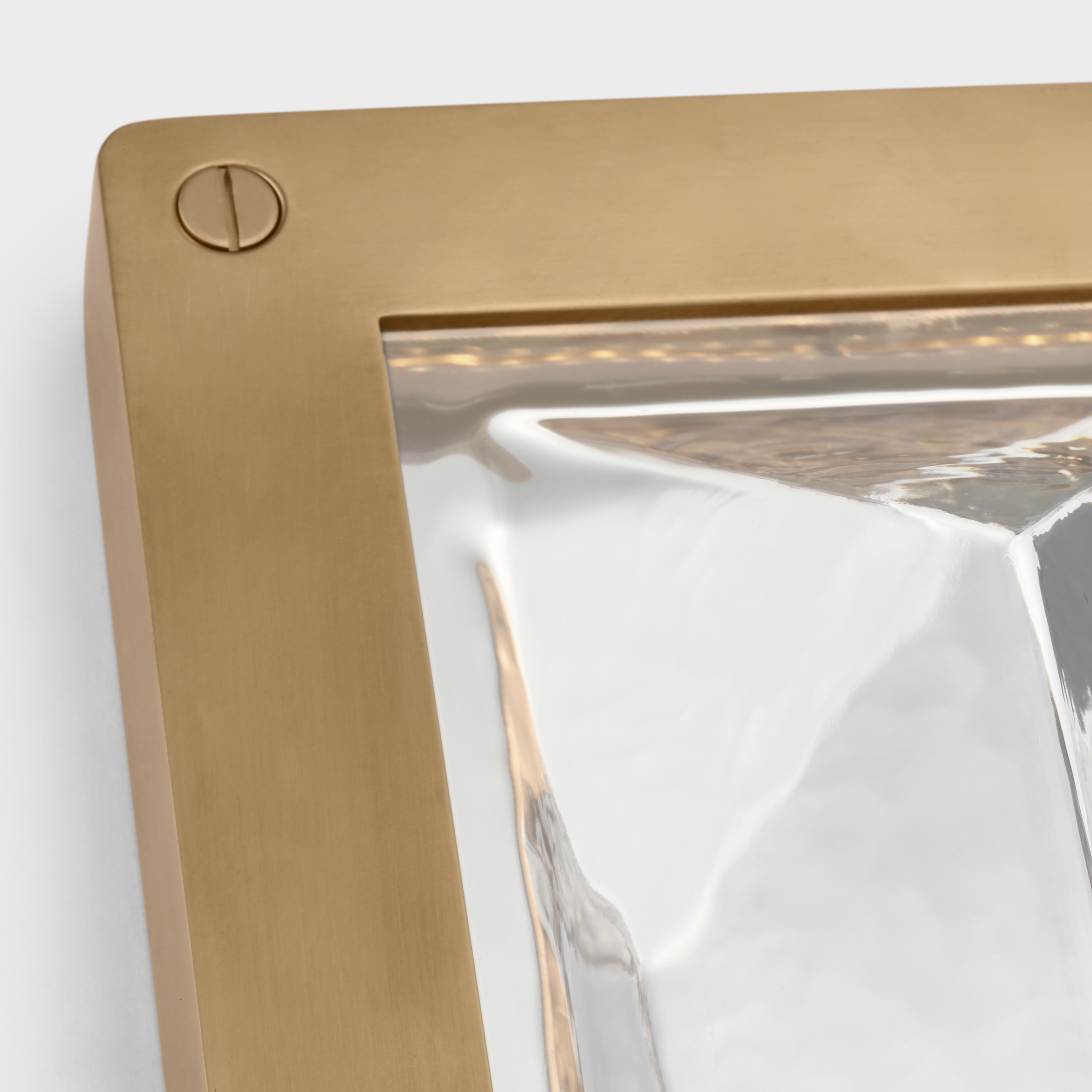 Rolland 27" Sconce | Natural Brass and Crystal