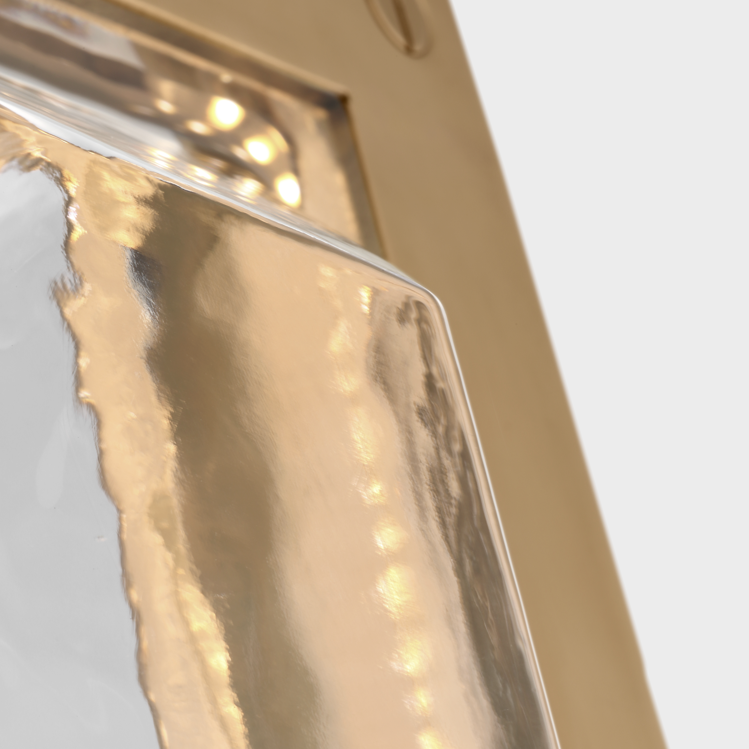 Rolland 27" Sconce | Natural Brass and Crystal