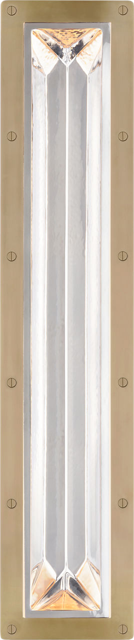 Rolland 27" Sconce | Natural Brass and Crystal