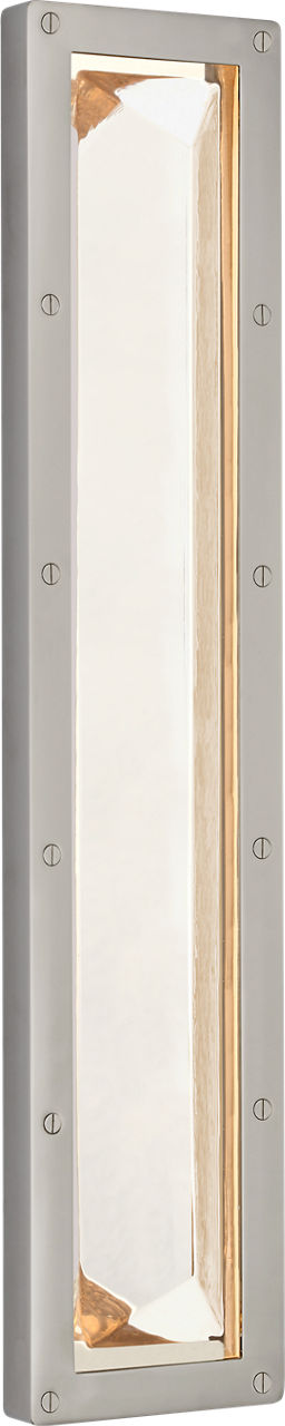 Rolland 27" Sconce | Polished Nickel and Crystal