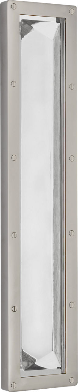 Rolland 27" Sconce | Polished Nickel and Crystal