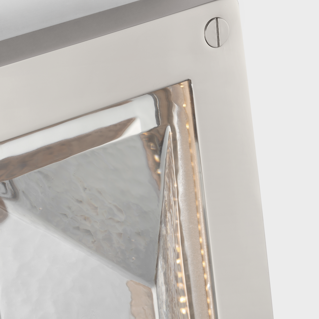 Rolland 27" Sconce | Polished Nickel and Crystal