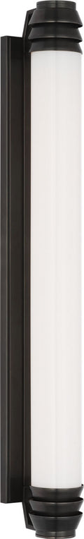 Chadwell 25" Sconce | Bronze | White Glass