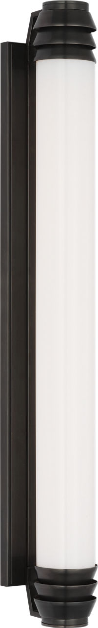 Chadwell 25" Sconce | Bronze | White Glass