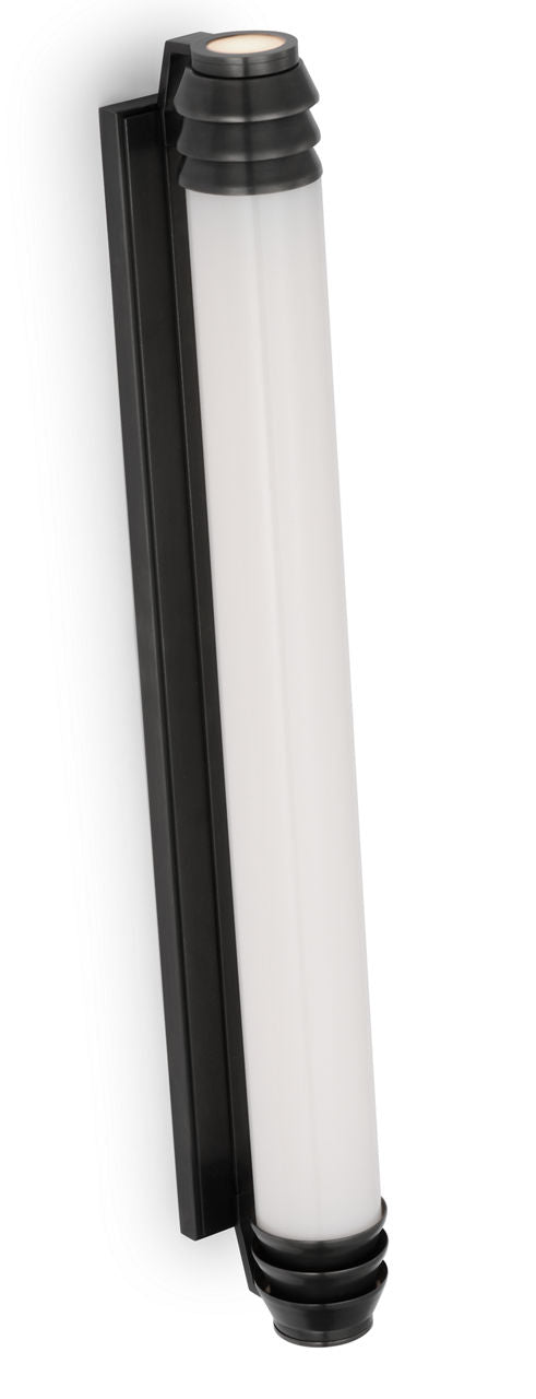 Chadwell 25" Sconce | Bronze | White Glass
