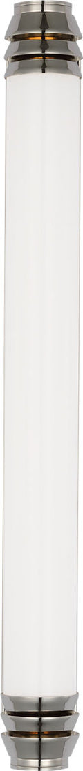 Chadwell 25" Sconce | Polished Nickel | White Glass