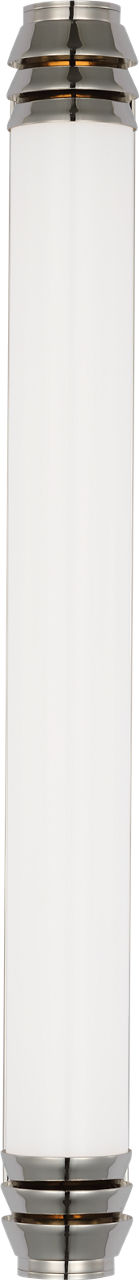 Chadwell 25" Sconce | Polished Nickel | White Glass