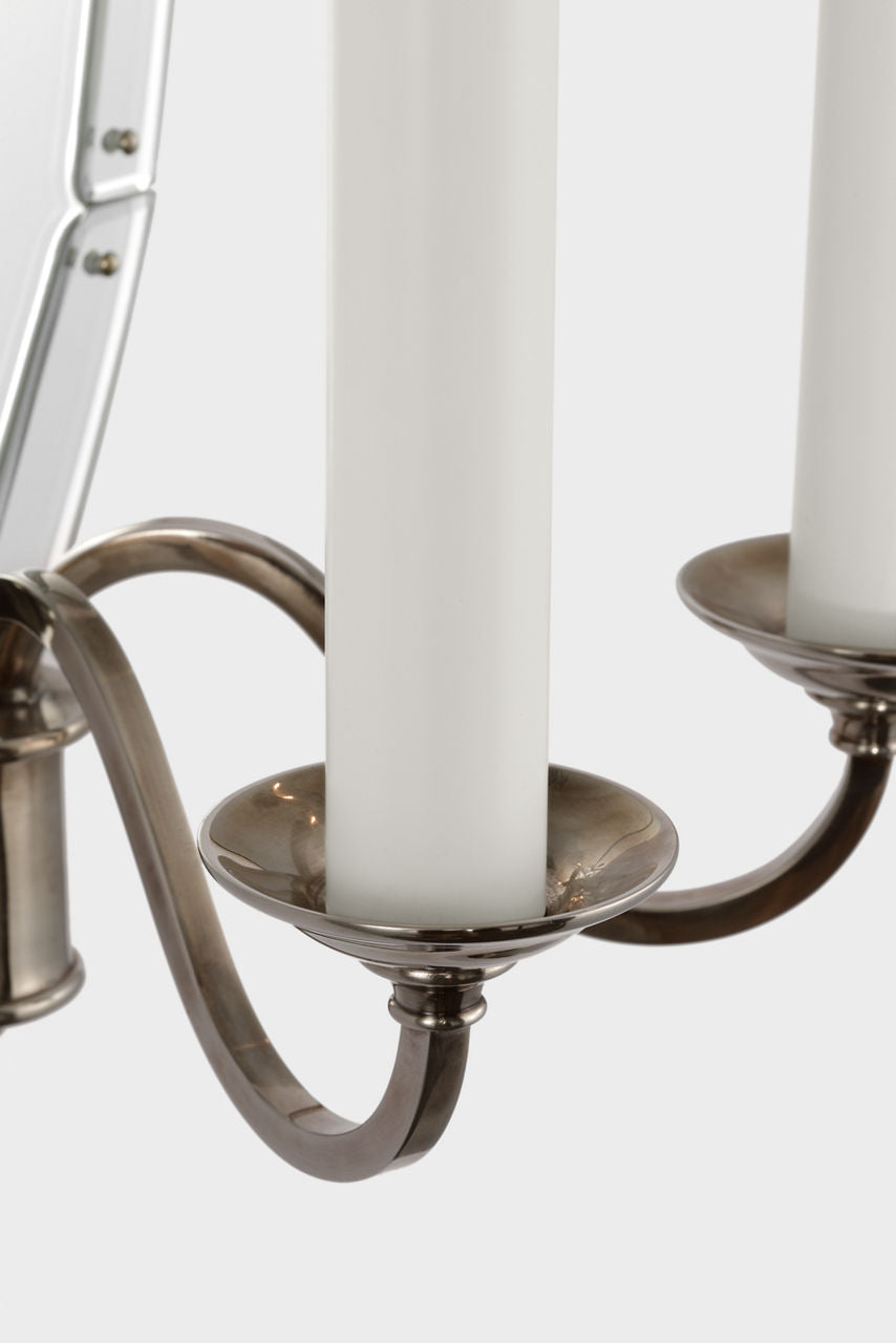 Adelaide Large Double Sconce | Mirror and Butler's Silver