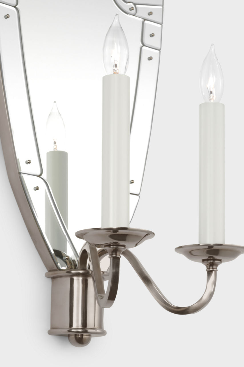 Adelaide Extra Large Double Sconce | Mirror and Butler's Silver