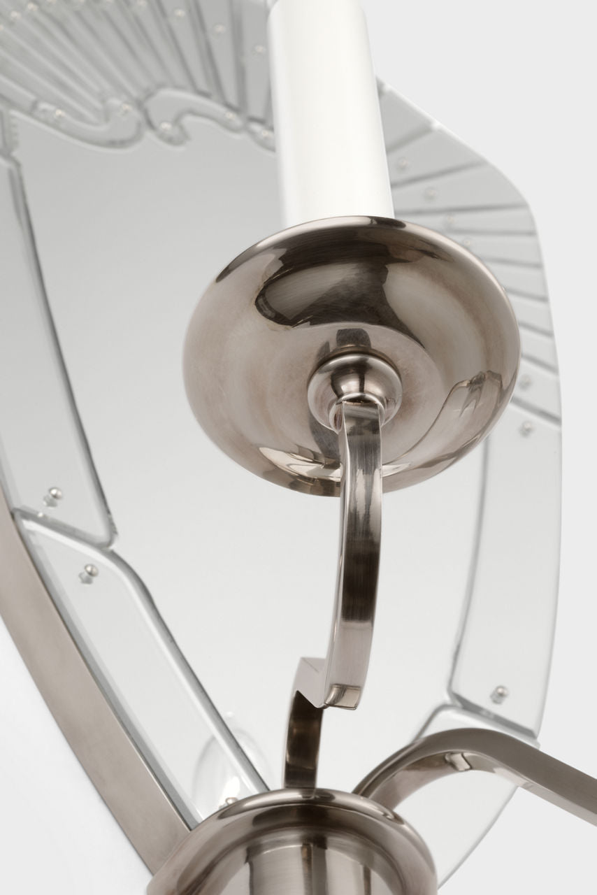 Adelaide Extra Large Double Sconce | Mirror and Butler's Silver