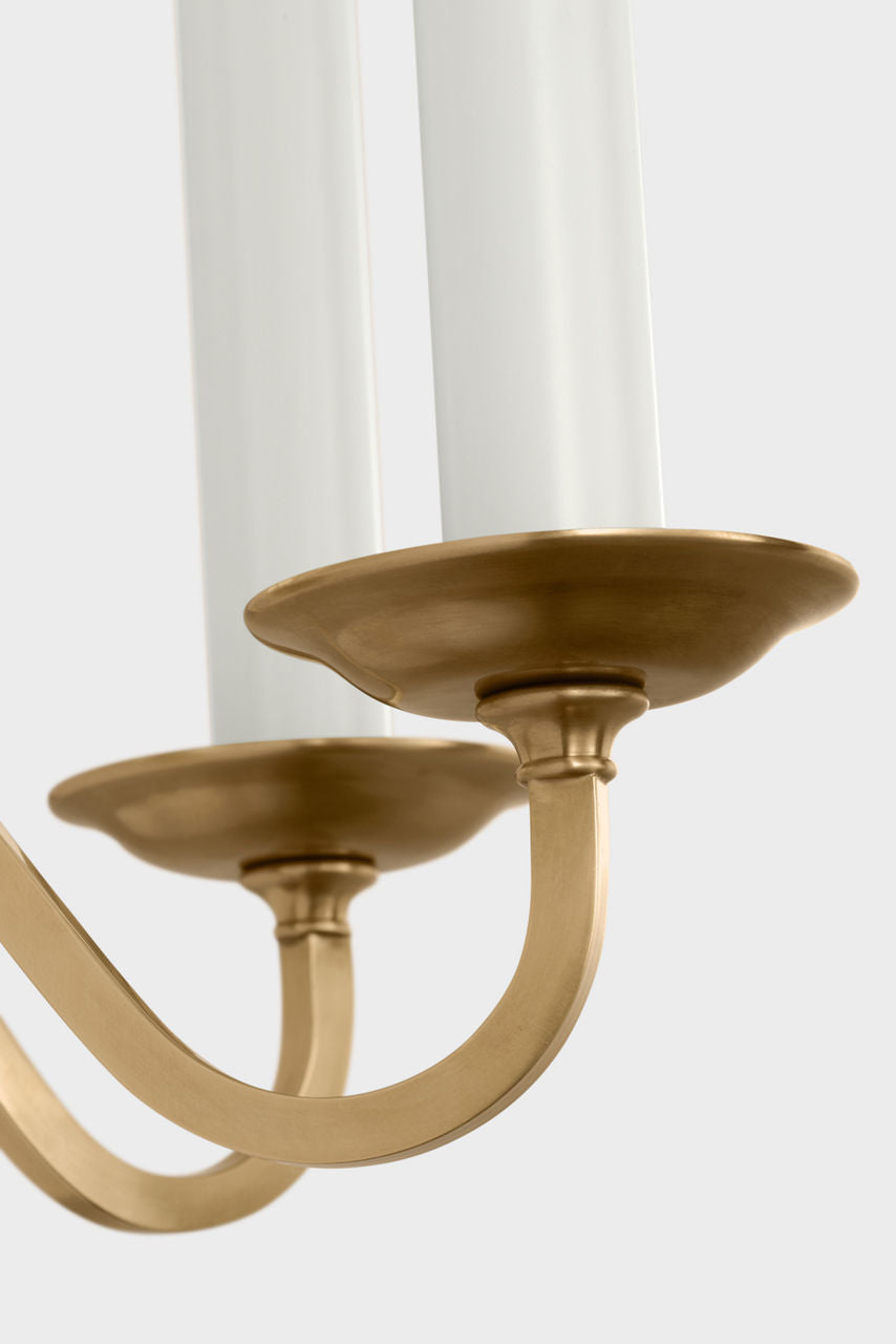 Adelaide Extra Large Double Sconce | Mirror and Natural Brass