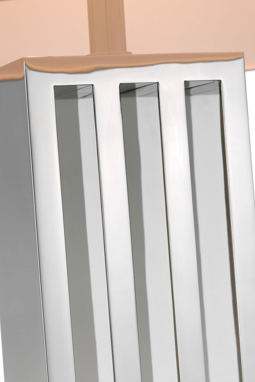 Penrose 29" Table Lamp | Polished Nickel | White Paper Shade