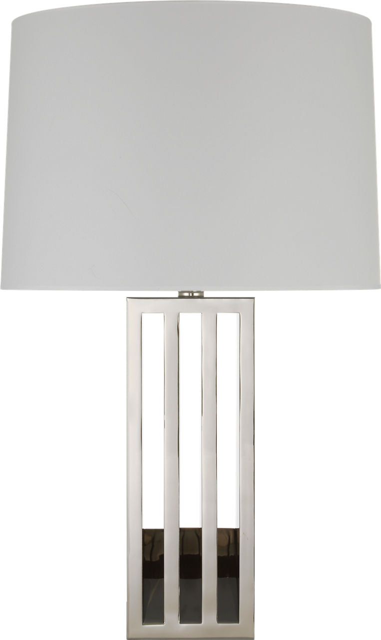 Penrose 29" Table Lamp | Polished Nickel | White Paper Shade