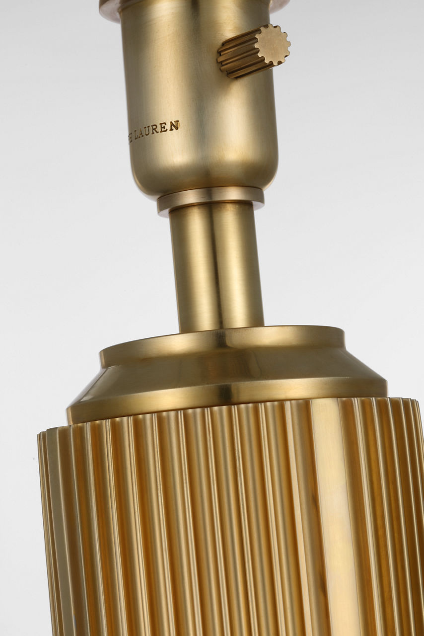 Langton 29" Table Lamp | Natural Brass | White Paper Shade