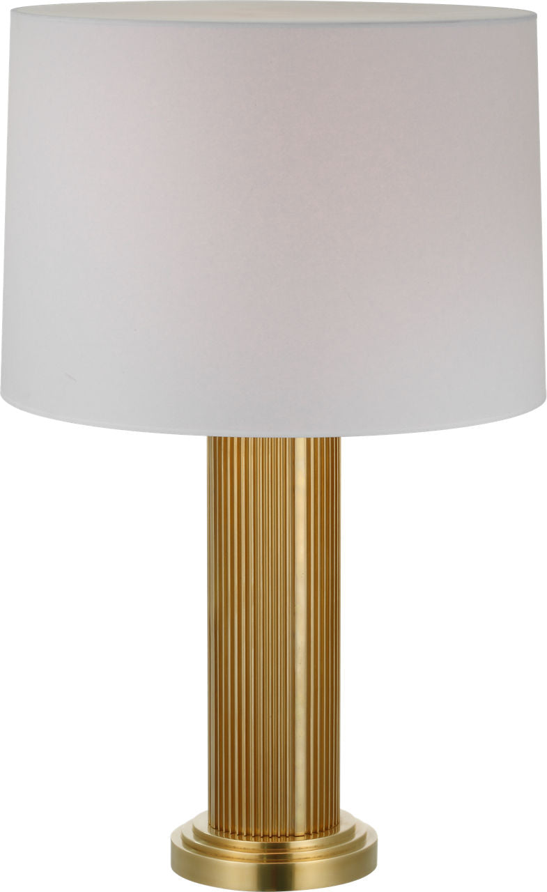 Langton 29" Table Lamp | Natural Brass | White Paper Shade