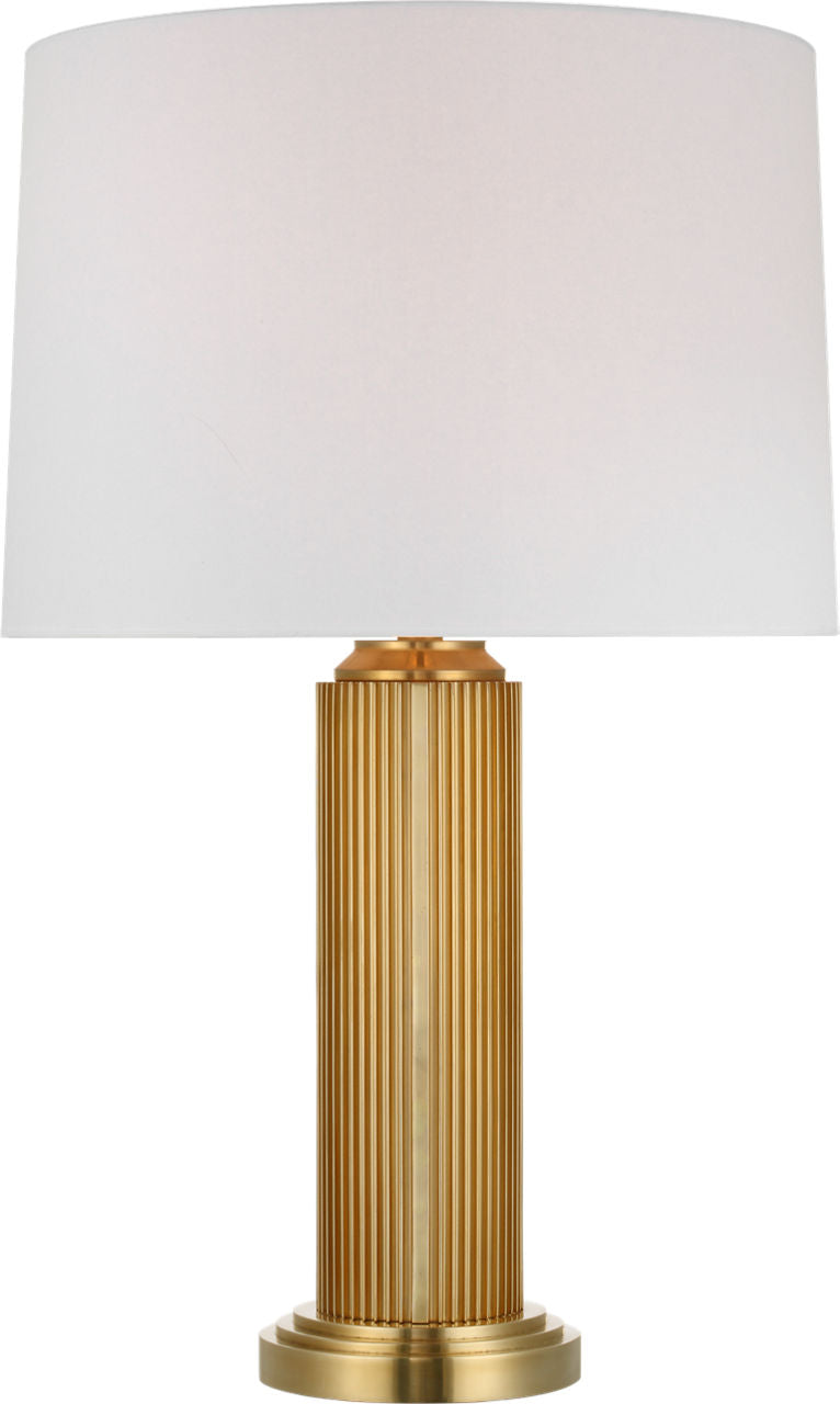 Langton 29" Table Lamp | Natural Brass | White Paper Shade