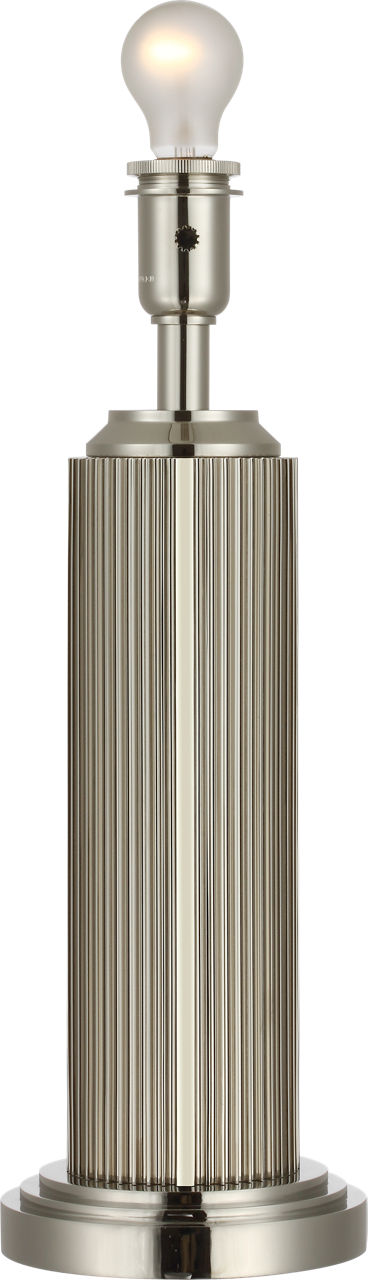 Langton 29" Table Lamp | Polished Nickel | White Paper Shade