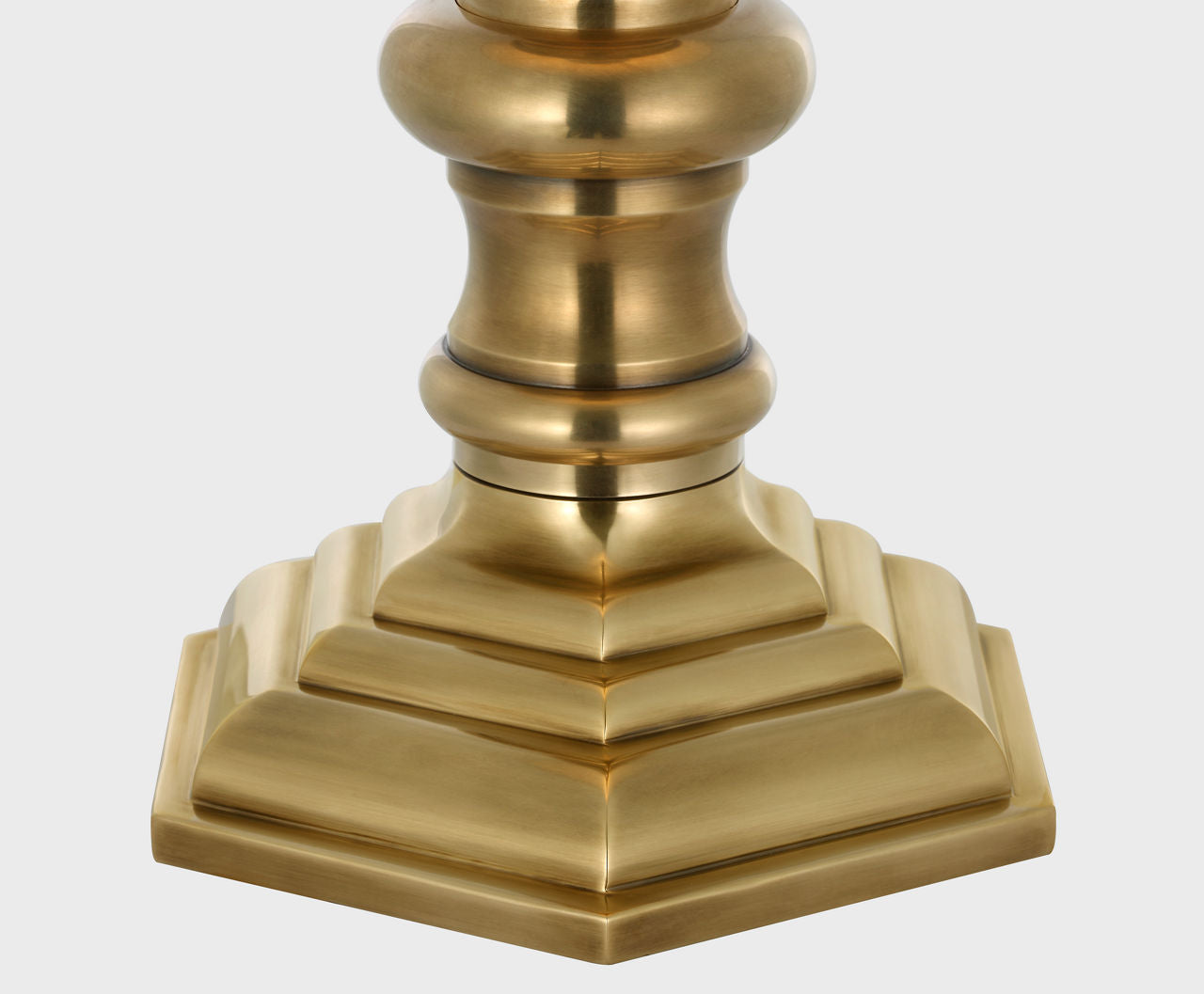 Thatcher 21" Cordless Table Lamp | Natural Brass | Silk Pleated Shade