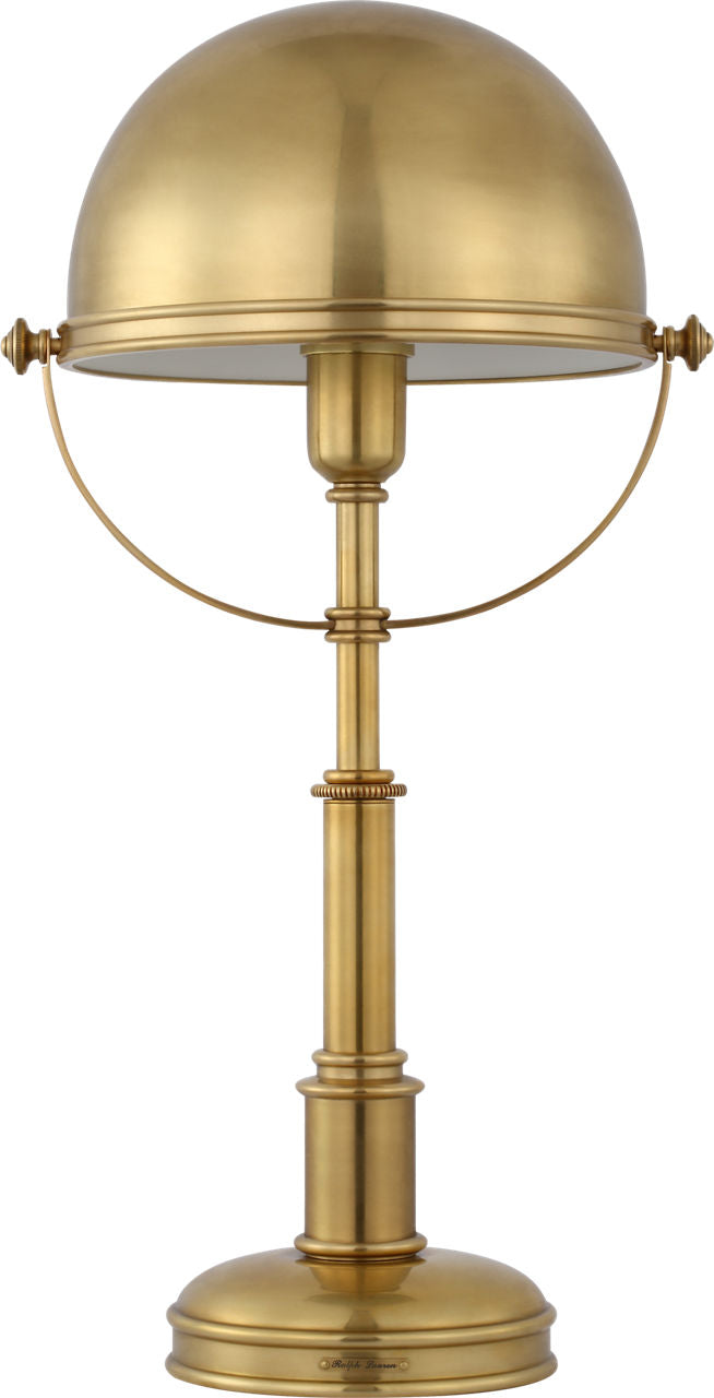 Carthage Cordless Desk Lamp | Natural Brass
