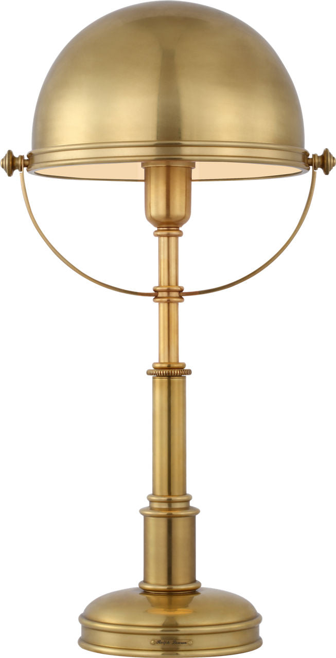 Carthage Cordless Desk Lamp | Natural Brass