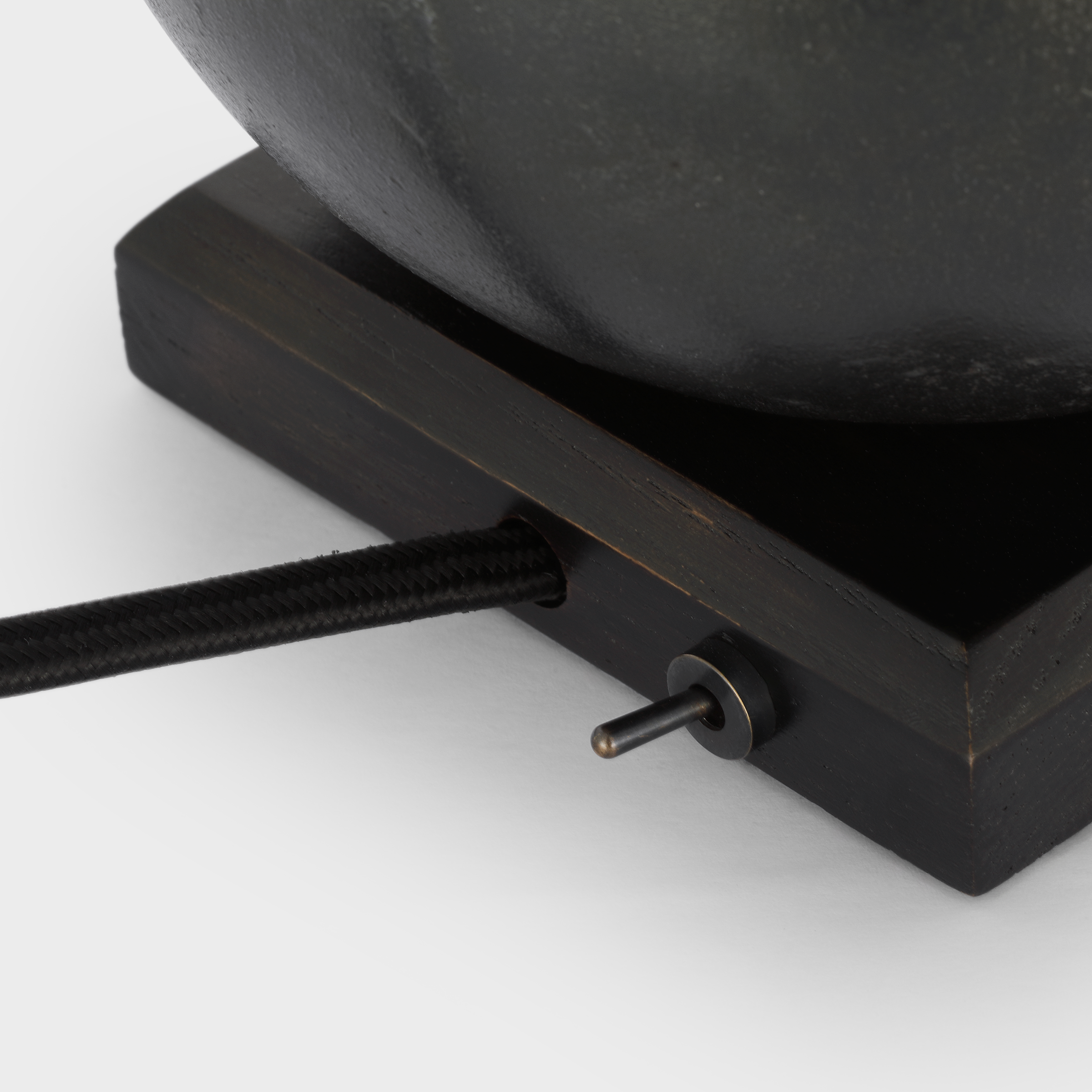 Hardwick 12" Accent Lamp | Museum Bronze and Black Ebony | Linen Shade