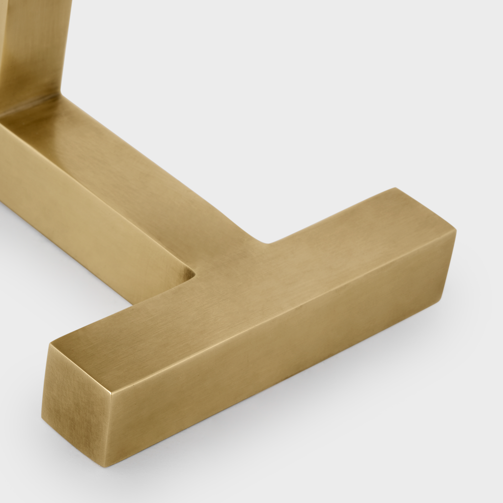 Hedger 12" Accent Lamp | Natural Brass | Linen Shade