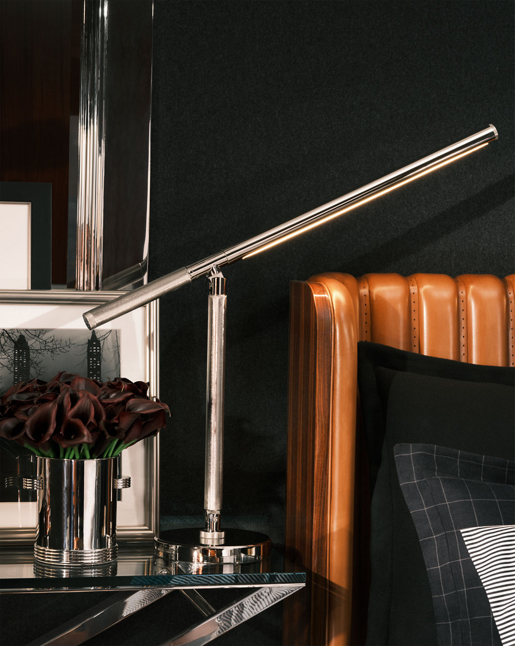Equilibrium Table Lamp | Polished Nickel