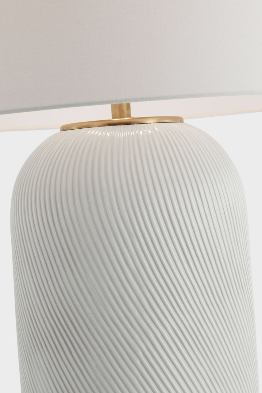 Mirelle Extra Large Table Lamp | Ivory | Linen Shade