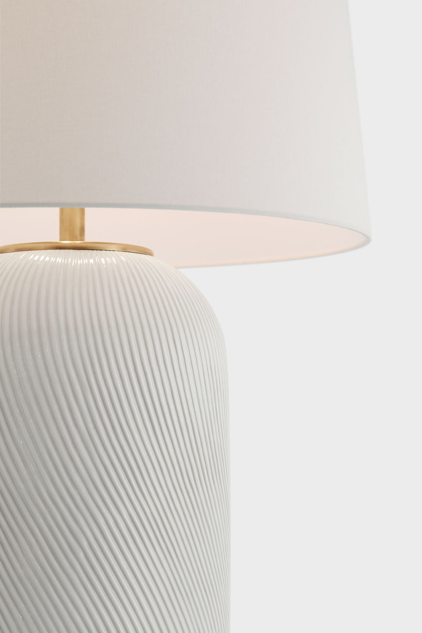 Mirelle Extra Large Table Lamp | Ivory | Linen Shade