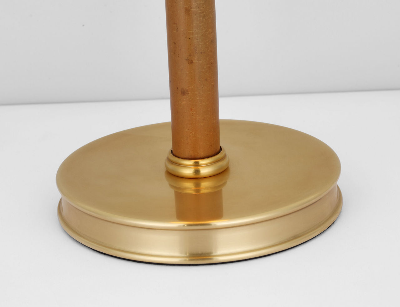 Dalfern 27" Cordless Desk Lamp | Waxed Bamboo and Natural Brass | Natural Brass Shade