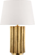 Kolber Medium Table Lamp | Natural Brass | White Paper Shade