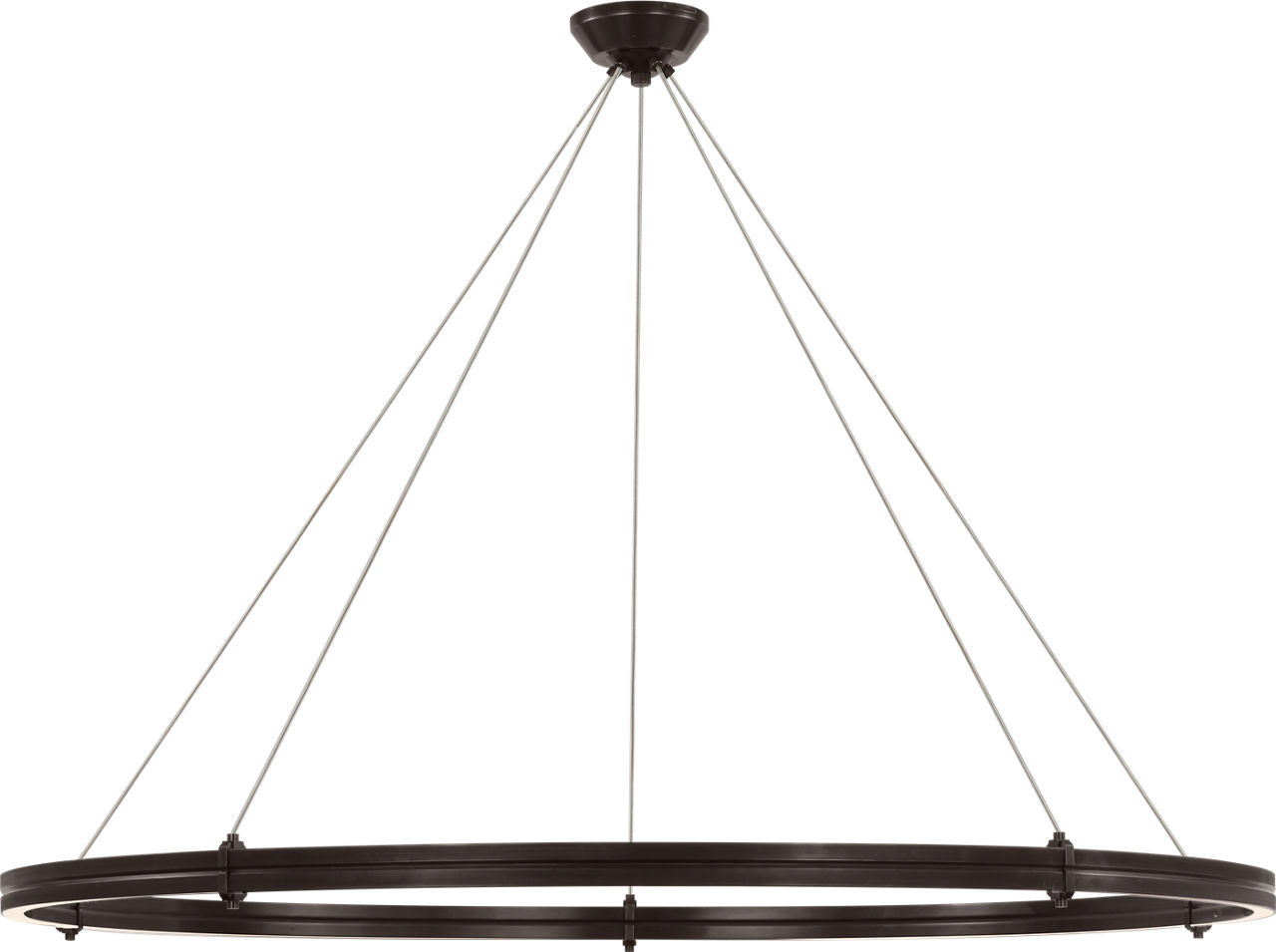 Paxton 60" Ring Chandelier | Bronze