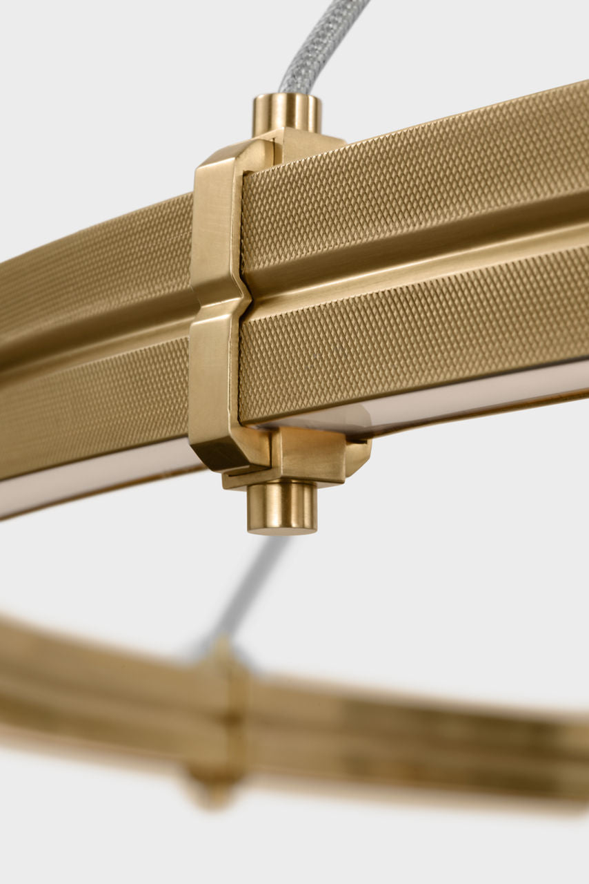 Paxton 60" Ring Chandelier | Natural Brass